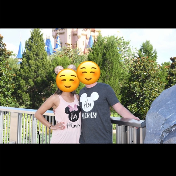 Disney Shirts His Minnie and Her Mickey Couple Shirts - Picture 1 of 9